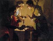 Hendrick ter Brugghen Selling His Birthright oil on canvas